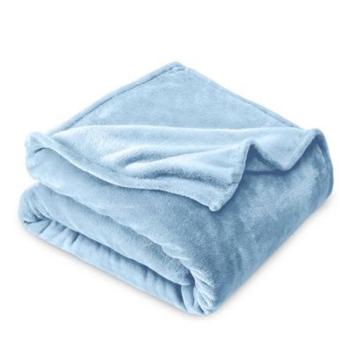 Light Blue Microplush Kid Fleece Blanket by Bare Home