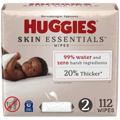 Huggies Skin Essentials Baby Wipes, 2 Flip Top Packs (112 Wipes Total), 2 Packs | 112 Wipes Total - Walmart.ca