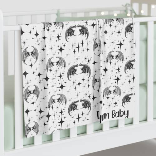 ACOTAR Baby Blanket Illyrian Baby Blanket Velveteen Microfiber Blanket Sarah J Maas Merch Officially Licensed Unique Baby Shower Gift