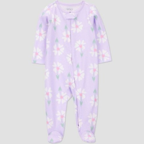 Carter's Just One You®️ Baby Girls' Floral Little Sister Sleep N' Play - Purple Newborn