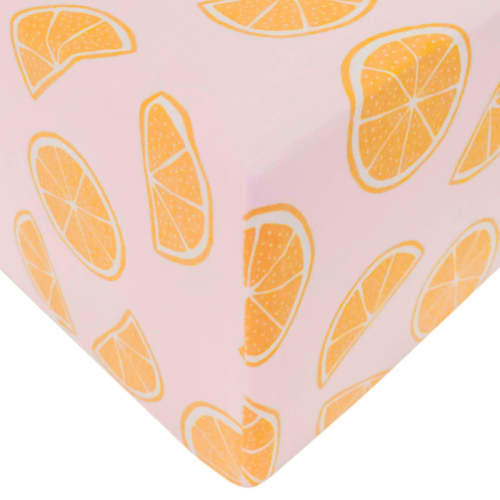 Premium Knit Fitted Crib Sheet - Cutie