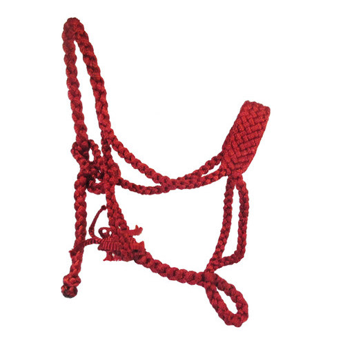 Red Soft Noseband Mule Tape Pony Halter