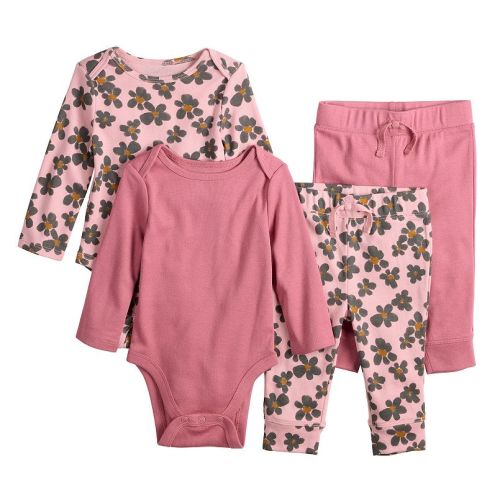 Baby Jumping Beans® 4-Piece Bodysuit & Pants Set