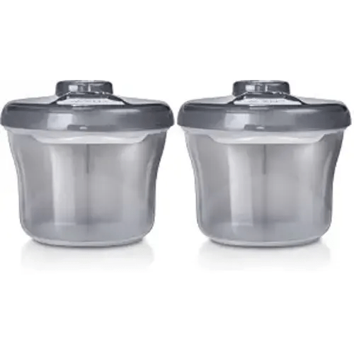 Philips AVENT Powder Formula Dispenser and Snack Cup for Unisex Baby,Grey,SCF135/18,(Pack of 2)