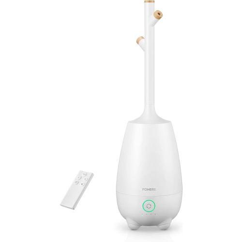 Humidifiers for Bedroom Large Room Home, 5L Quiet Cool Mist Top Fill Humidifier with Essential Oil Diffuser, Remote Control, Smart Humidistat, Sleep Mode, for Baby, Plants, Office, Nursery