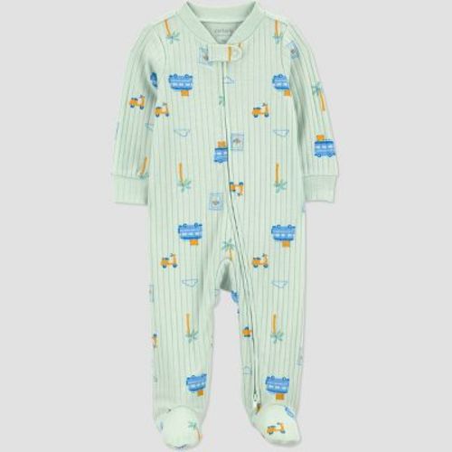 Carter's Just One You® Baby Boys' Transportation Sleep N' Play - Green 9M