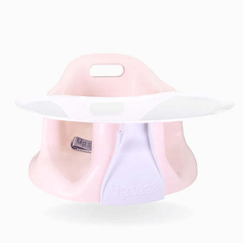 Ergonomic Baby Floor and Booster Seat - Pink
