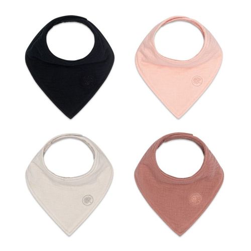 Parker Baby Co. Bliss Muslin Bandana Drool Bibs 4 Pack