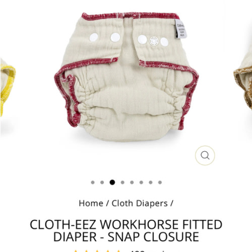 Cloth-eez Workhorse Fitted Diapers