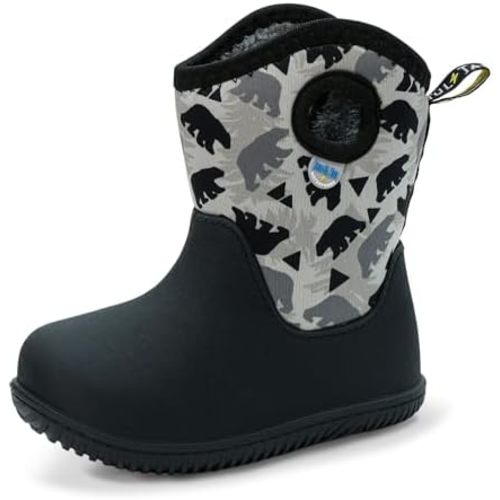 JAN & JUL Waterproof Toasty-Dry Winter Boots with Sherpa Lining for Kids