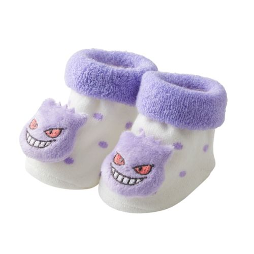 Monpoke Pokemon Gengar Pile Socks Newborn Babywear Baby Clothes From Japan NEW