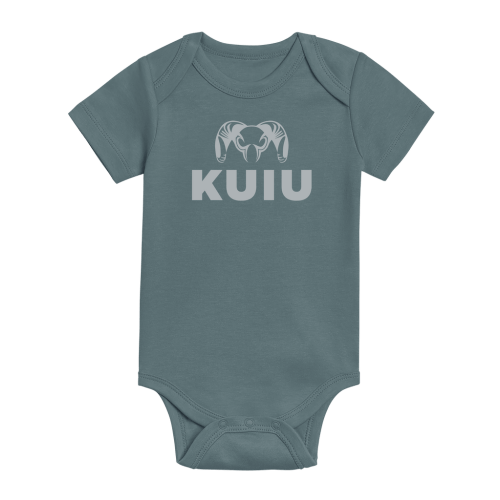 KUIU Stacked Logo Baby One-Piece | Harbor