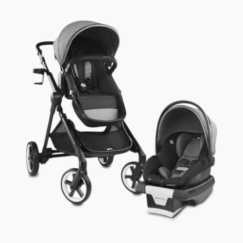 Gold Pivot Xpand Travel System - Moonstone Gray