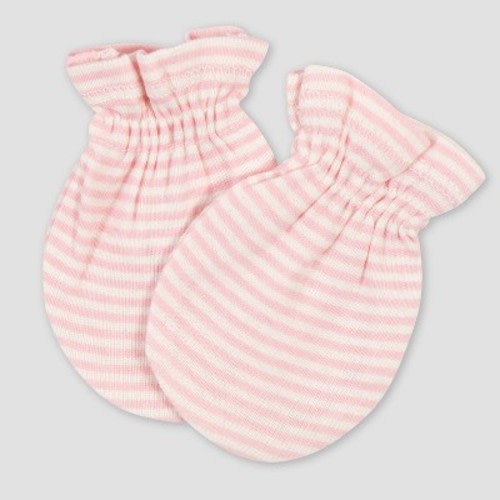 Gerber Baby Girls' 3pk Fox Mittens - Pink