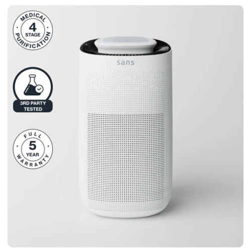 Sans Air Purifier - HEPA 13 Filter, Activated Carbon and UV-C Light