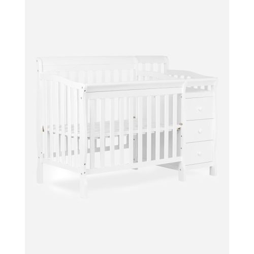 Dream On Me Jayden 4-in-1 Convertible Mini Baby Crib with 3 Drawer Changer