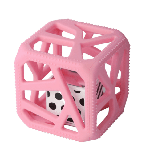 Malarkey Kids Chew Cube Pink - Bibs and Kids Boutique