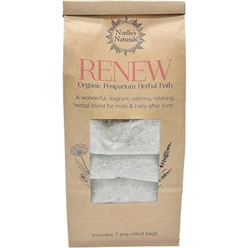 Noelle's Naturals Organic Postpartum Herbal Bath - Pack of 7 sachets - for After Childbirth - Sitz Bath - Promotes Healing and Relaxation After Birth - V-steam