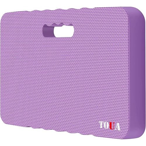 Kneeling Pad Thick Extra Large High Density Foam Comfort Kneeling Pad for Work Gardening Yoga Exercise Garden Knee Pad Purple, 1 Pack