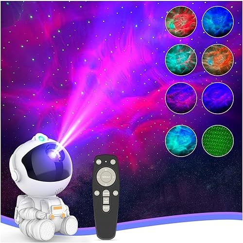 Astronaut Galaxy Projector for Bedroom Decor, Birthday Gifts for Adults Teen Girl Gifts Ambient Lighting, Ceiling Space Star Night Light Projector for Kids Room Decor Aesthetic