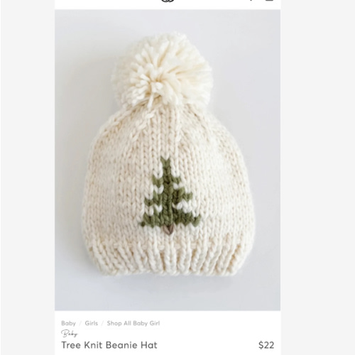 Tree Knit Beanie Hat
