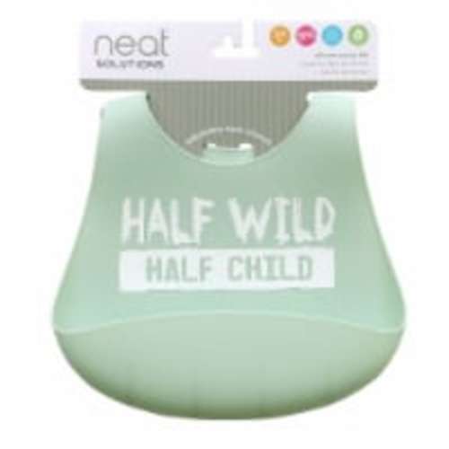 Neat Solutions® Half Wild Half Child Silicone Bib, 1 ct