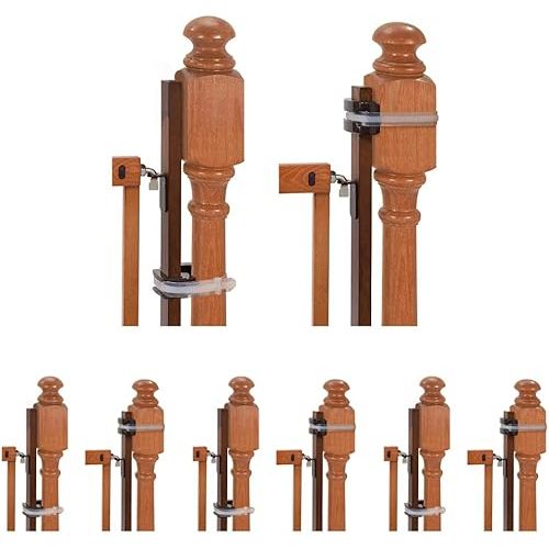 Security Banister Shop Montenegro Kit - Fits Round or Square Banisters, Accommodates Most Hardware & Pressure Mount Gates Up to 37" Tall (Pack of 4)