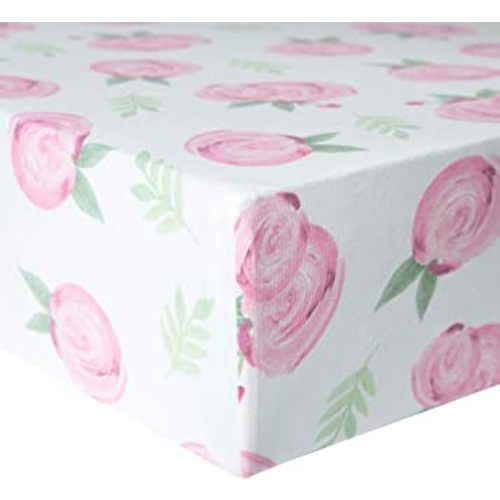 Copper Pearl's Grace: Premium Knit Fitted Crib Sheet