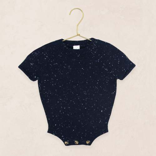 Knit Onesie - Navy Speckle