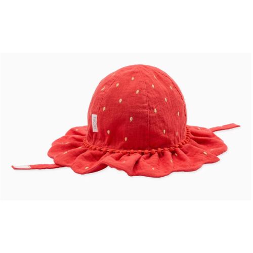 Strawberry Floppy Hat Red / 0 - 3 M