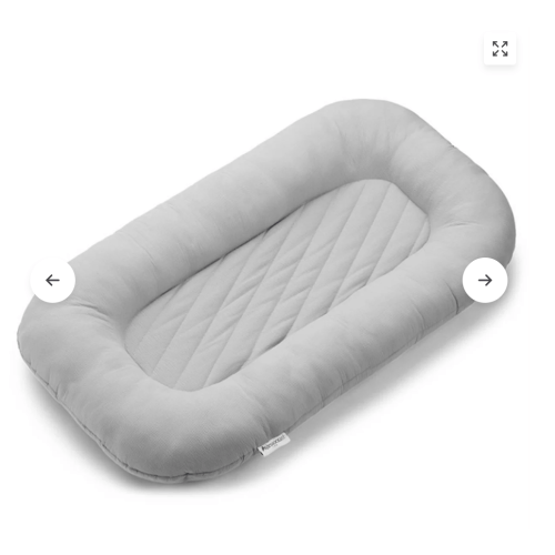Ultra-Soft Striped Infant Lounger Bed