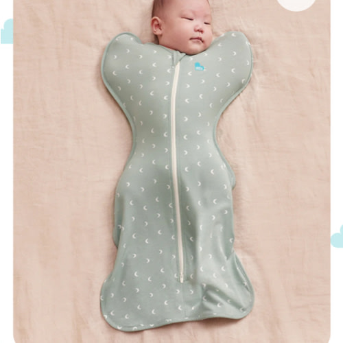 Swaddle Up™ 1.0 TOG Cotton Olive Moon