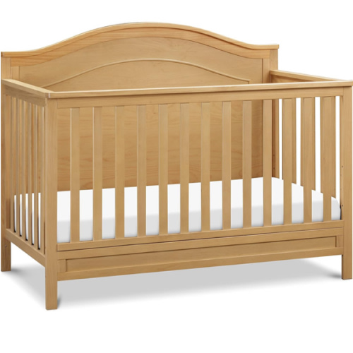DaVinci Charlie 4-in-1 Convertible Crib - GREENGUARD Gold Certified - Wooden Baby Crib Convertible to Toddler Bed, Daybed, and Full-Size Baby Bed with 4 Adjustable Heights - Easy to Assemble - Honey