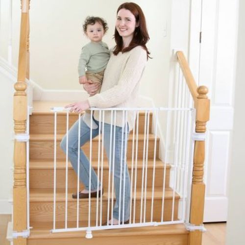 Regalo Extra Tall Top Of Stairs Metal Safety Gate