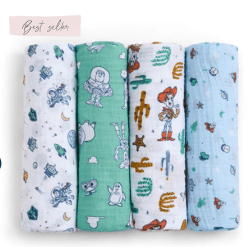 aden + anais Disney™ Toy Story essentials cotton muslin swaddles 4 pack