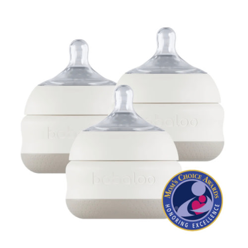 babaloo bottle set of 3 - creme (5oz)