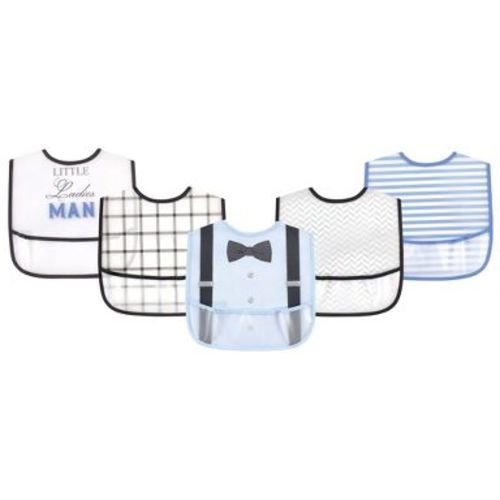 Little Treasure Baby Boy Waterproof PEVA Bibs 5pk, Ladies Man, One Size