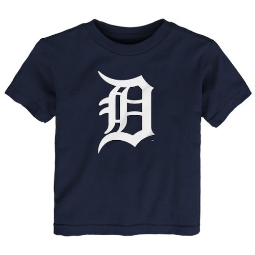 Infant Detroit Tigers Navy Team Crew Primary Logo T-Shirt