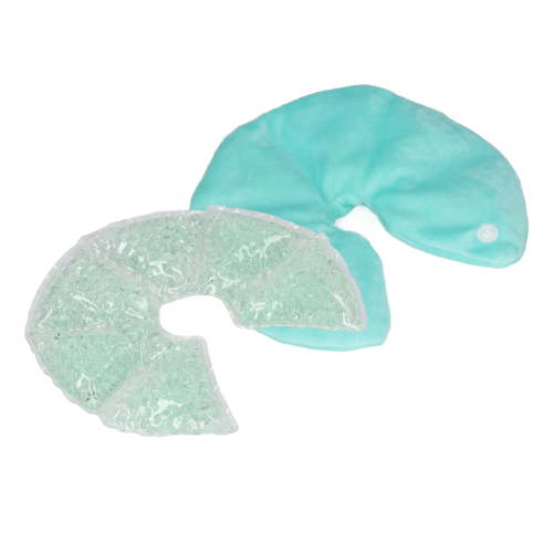 NFTIGB Hot Cold Compress Breast Pack Nursing Pads for New Moms, Reusable Breastfeeding Gel Pads Reduce Swelling & Pain for Mammary Gland, Green (6.69 inches / 17.00 cm)