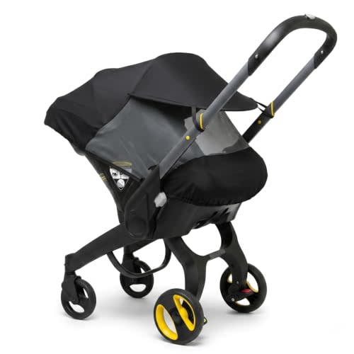 Sun Shade & Insect Cover for Doona Infant Car Seat & Stroller by SASHA'S – Fully Enclosed Breathable Mesh, Extended Sun Visor, Bug Protection & Airflow (Stroller Not Included)