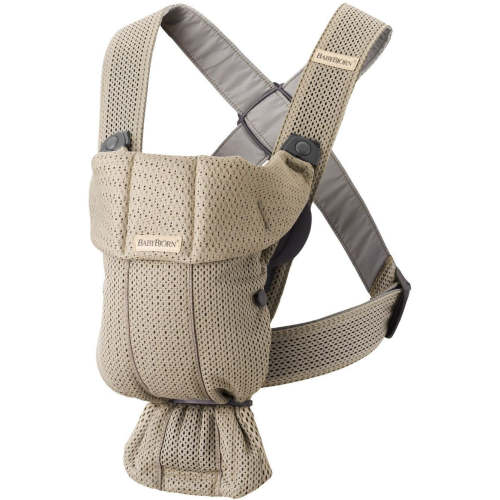 BabyBjörn Baby Carrier Mini - 3D Mesh, Beige Gray