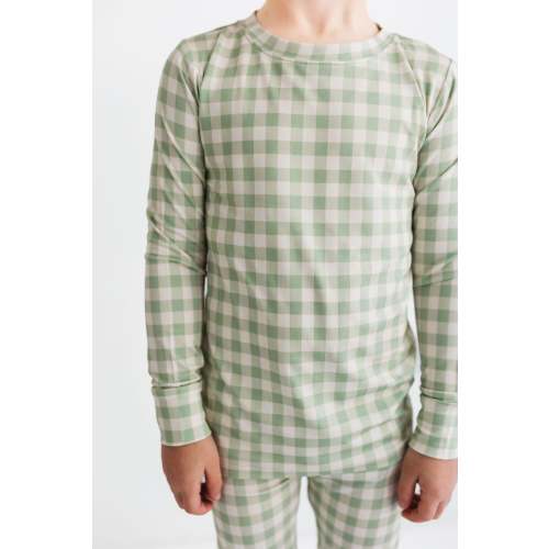 Green Gingham Two Piece Set