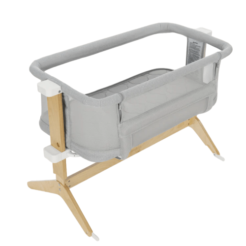 Newton Bassinet And Bedside Sleeper, Grey/Birch