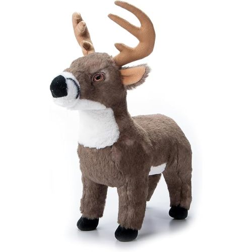 The Petting Zoo White-Tailed Buck Stuffed Animal Plushie, Gifts for Kids, Earth Keeperz Wildlife Animals, Zoologee White-Tailed Buck Plush Toy, 12 inches
