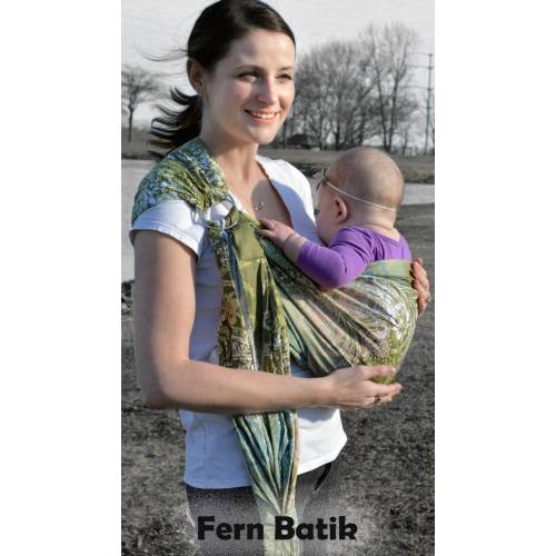 Ring Sling Baby Carrier, 100% Cotton, CPSIA compliant ,Close Tail, Lite-on-Shoulder™ by RosyBaby© , Ergonomic, Adjustable
