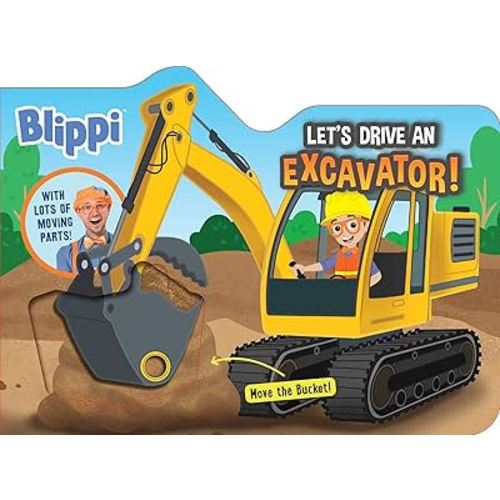 Blippi: Let's Drive an Excavator! (Deluxe Board Book)