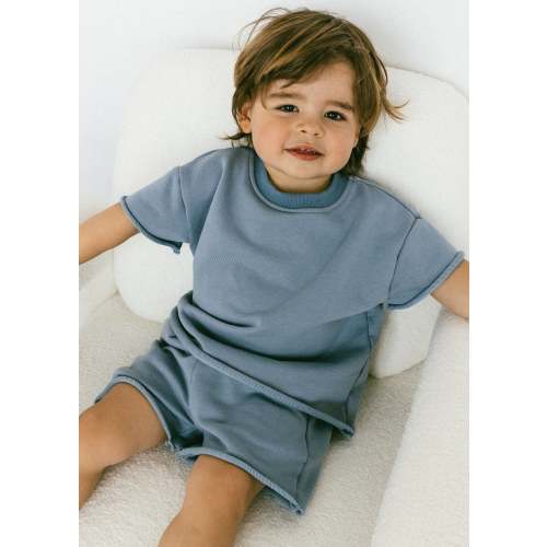 Raw Hem Set- Blue