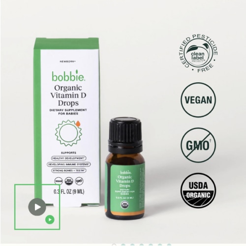 Organic Vitamin D Drops – Bobbie