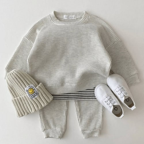 Waffle Top and Jogger Pants Set – Teeny Mini Me