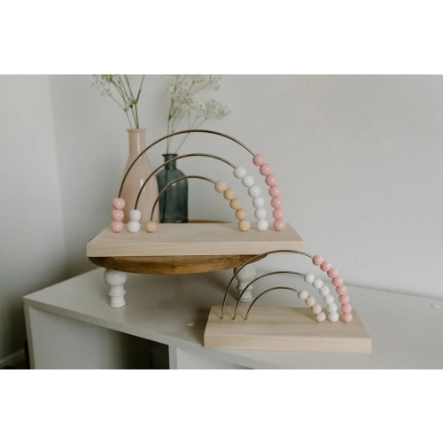 Etsy Pink Neutral Rainbow Abacus